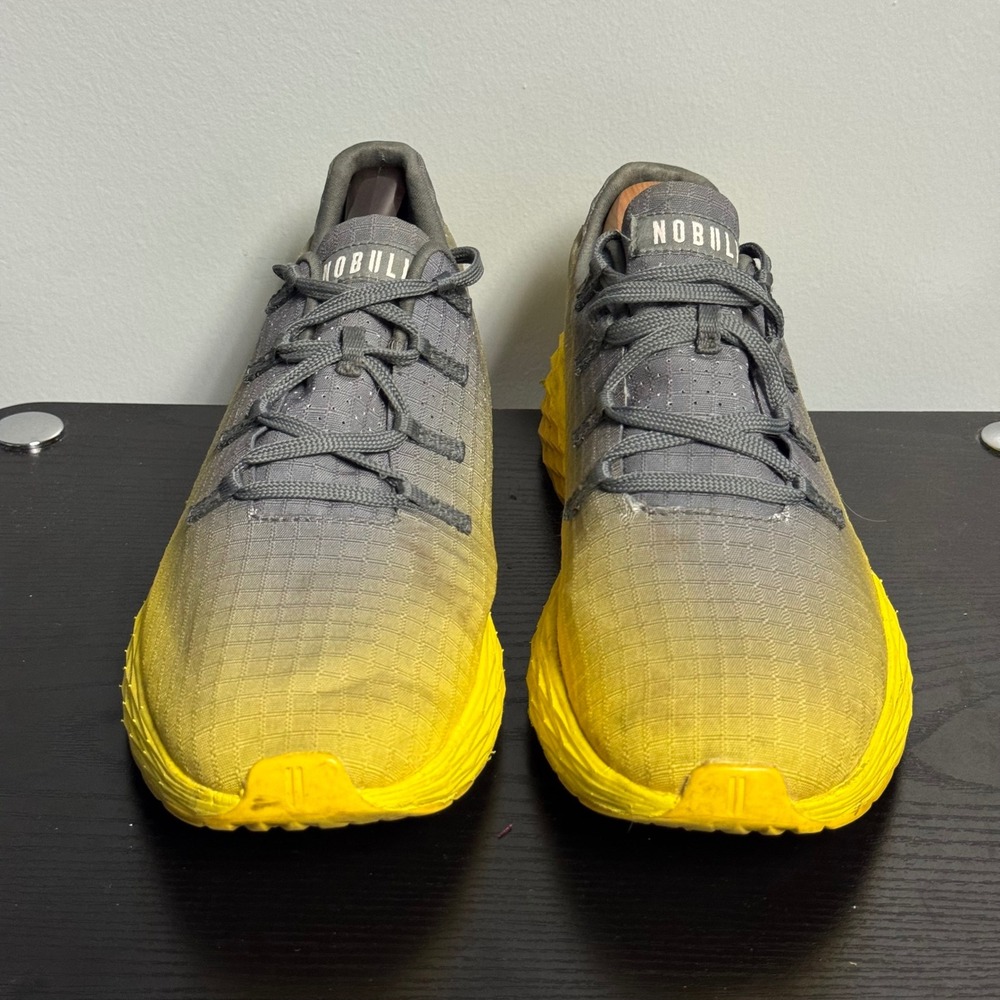 Nobull Gradient Ripstop Runners Dark Gray/Lemon D… - image 3